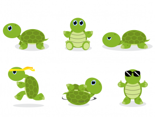 310x233 Free Cartoon Turtle Vector Free Vectors Ui Download