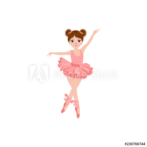 Cute Ballerina In Pink Tutu Vector Illustration Can Use 500x500 Cute Ballerina In Pink Tutu Vector Illustration Can Use