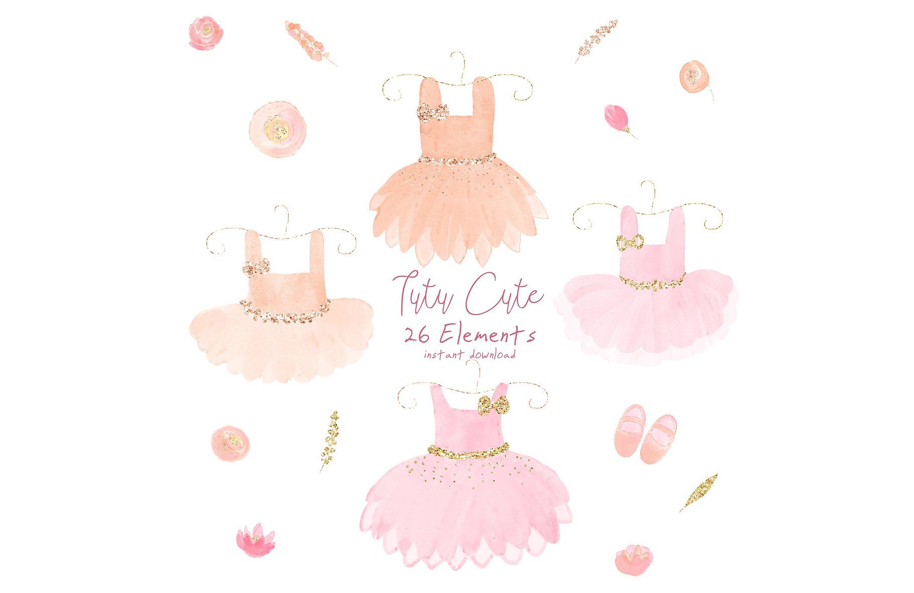 Tutu Cute Watercolor Ballet Clipart 1820x1180 Tutu Cute Watercolor Ballet Clipart