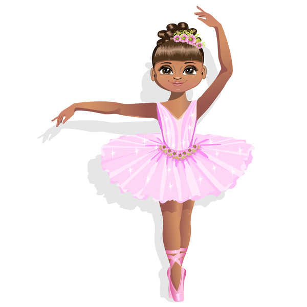 Cute Ballerina In A Pink Tutu Vector Free Download 600x600 Cute Ballerina In A Pink Tutu Vector Free Download