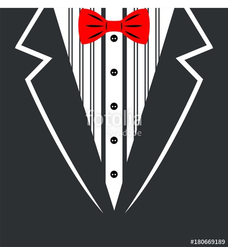 Vector Tuxedo With Bow Tie Vector Illustration Stock Image 461x500 Vector Tuxedo With Bow Tie Vector Illustration Stock Image