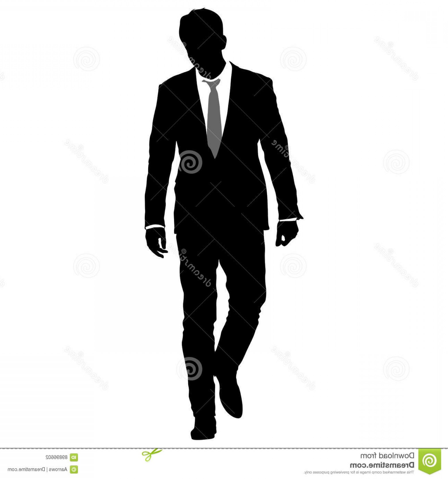 1560x1668 Stock Illustration Silhouette Businessman Man Suit Tie White