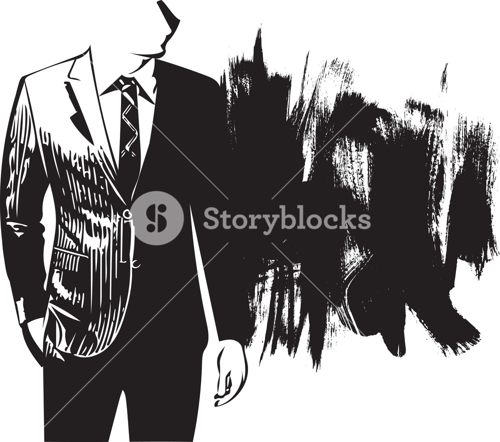 1000x884 Drawing Of Elegant Young Fashion Man In Tuxedo Posing Vector