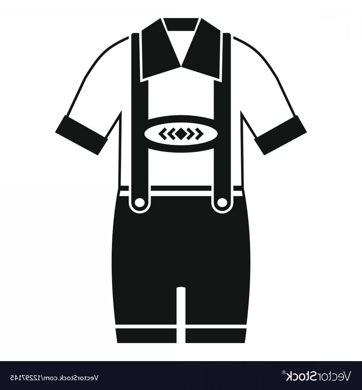 1200x1296 T Shirt And Pants With Suspenders Icon Vector Soidergi