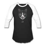 190x190 Tuxedo Cat Vector Polygon Geometric Unisex Baseball T Shirt