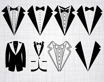 340x270 Tuxedo Clipart Etsy