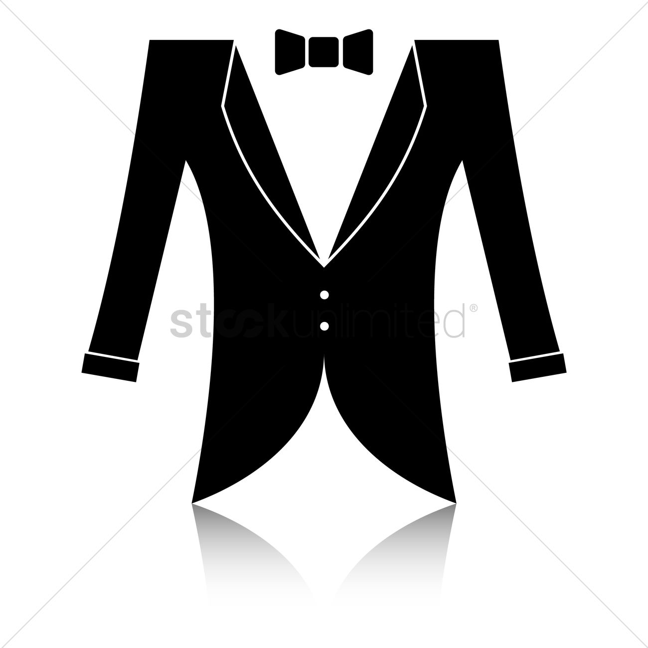 1300x1300 Tuxedo Vector Image