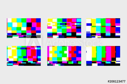Tv Glitch Vector