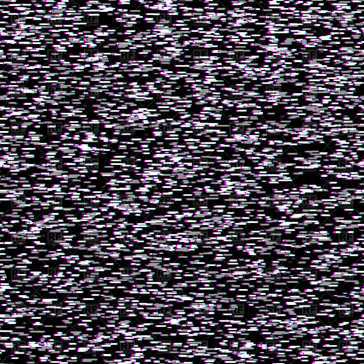 Glitch Effect Tv Interference Seamless Pattern Vector Image 1200x1200 Glitch Effect Tv Interference Seamless Pattern Vector Image
