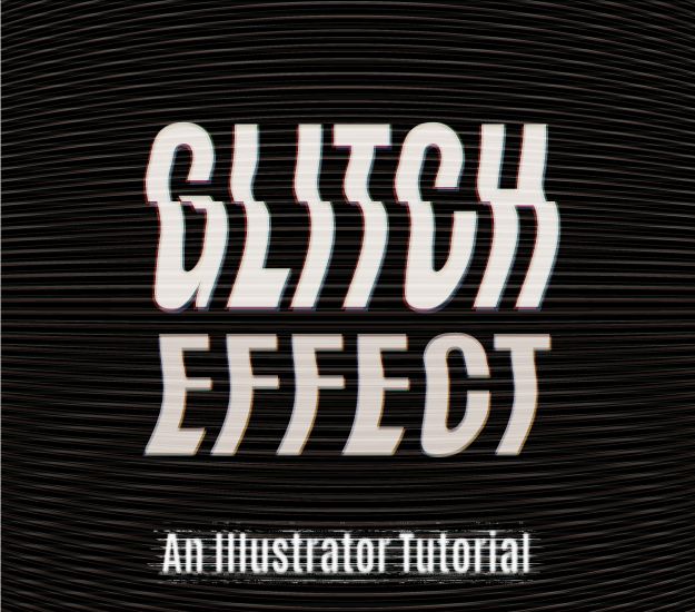 How To Create A Vector Tv Glitch Effect In Adobe Illustrator 625x550 How To Create A Vector Tv Glitch Effect In Adobe Illustrator