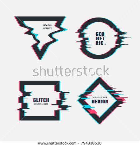 Stock Vector Vector Frames With Glitch Tv Distortion Effect 450x470 Stock Vector Vector Frames With Glitch Tv Distortion Effect