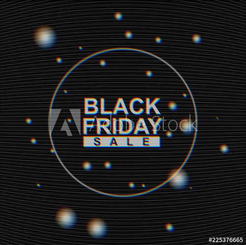 Vector Black Friday Sale Banner On Analog Tv Glitch Moire 500x499 Vector Black Friday Sale Banner On Analog Tv Glitch Moire