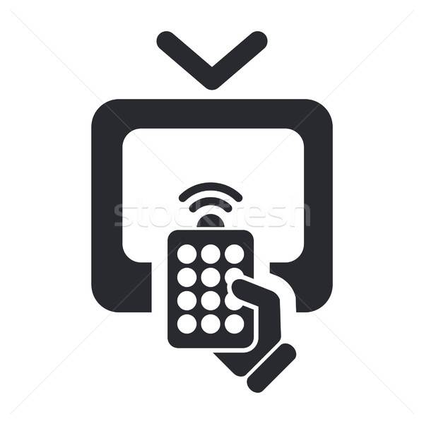 600x600 Remote Tv Icon Vector Illustration Myvector