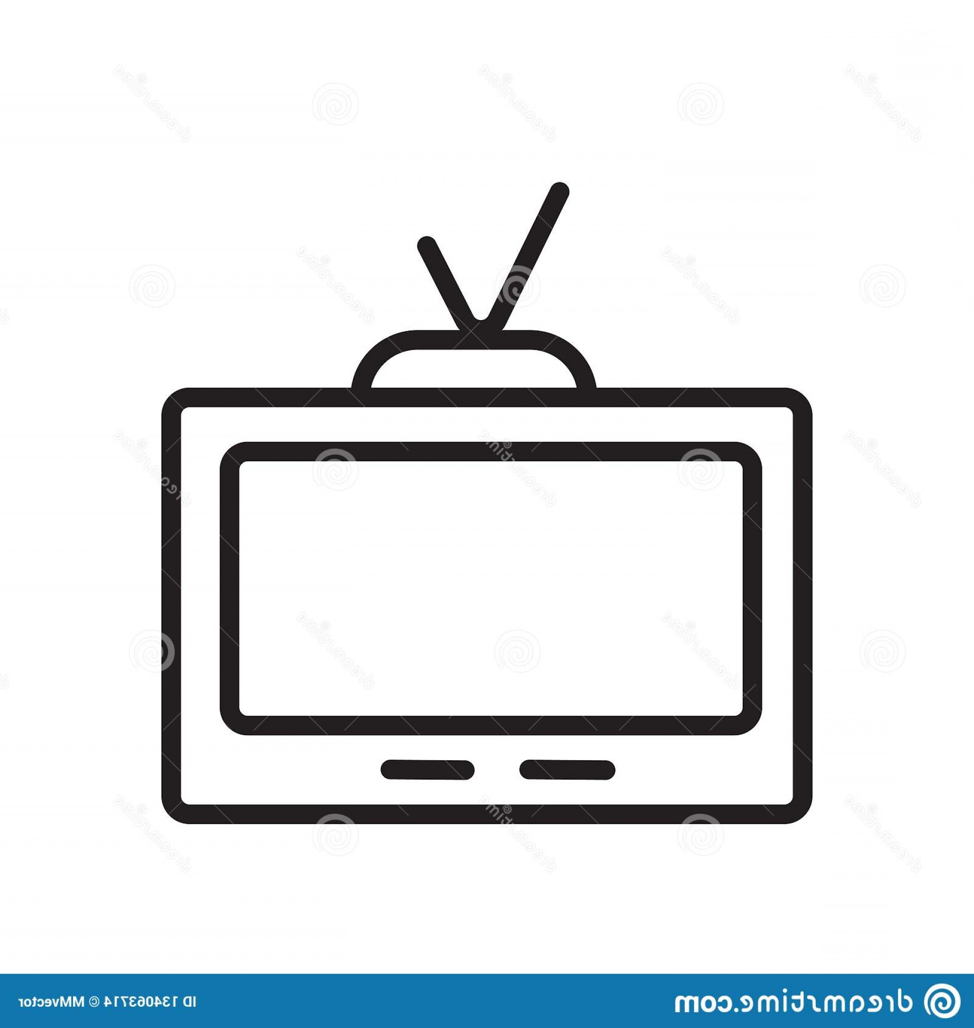 1920x2026 Television Icon Vector Isolated White Background Television