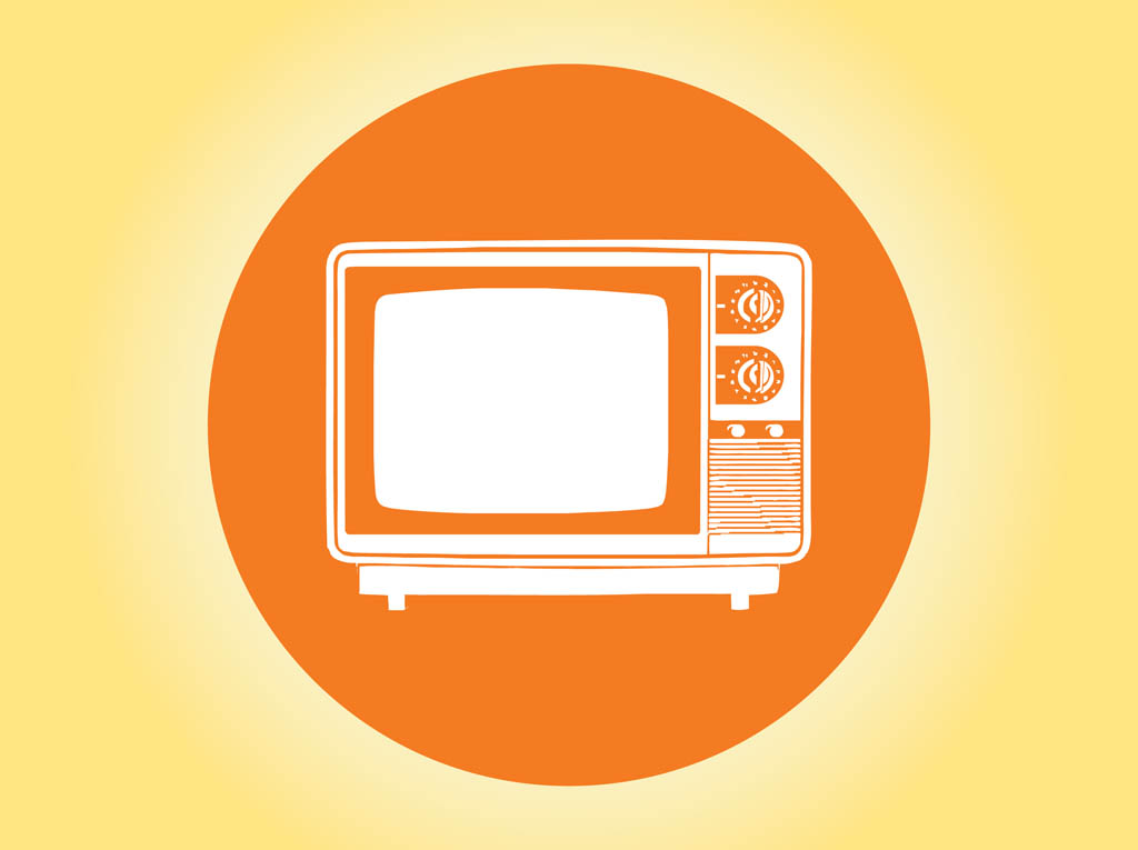 1024x765 Tv Icon Vector Vector Art Graphics