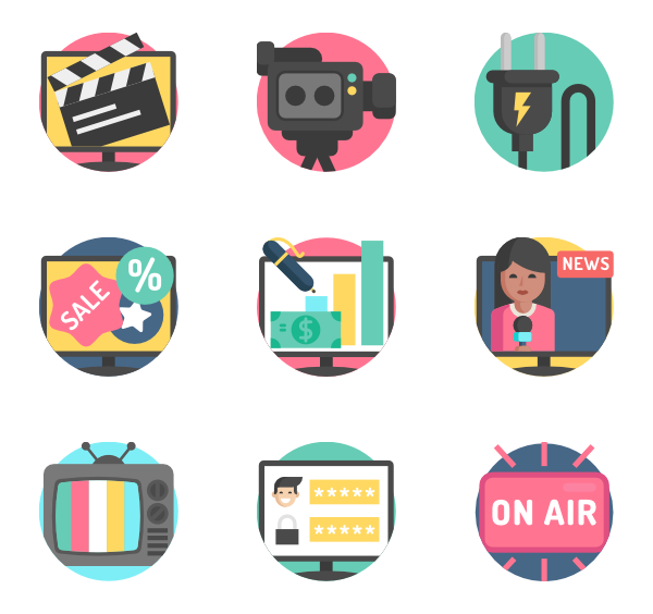600x564 Tv Icons