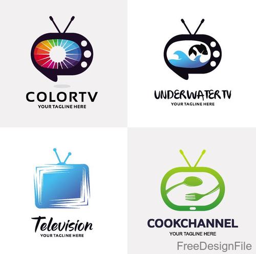 500x497 Tv Logos Design Vector Free Download