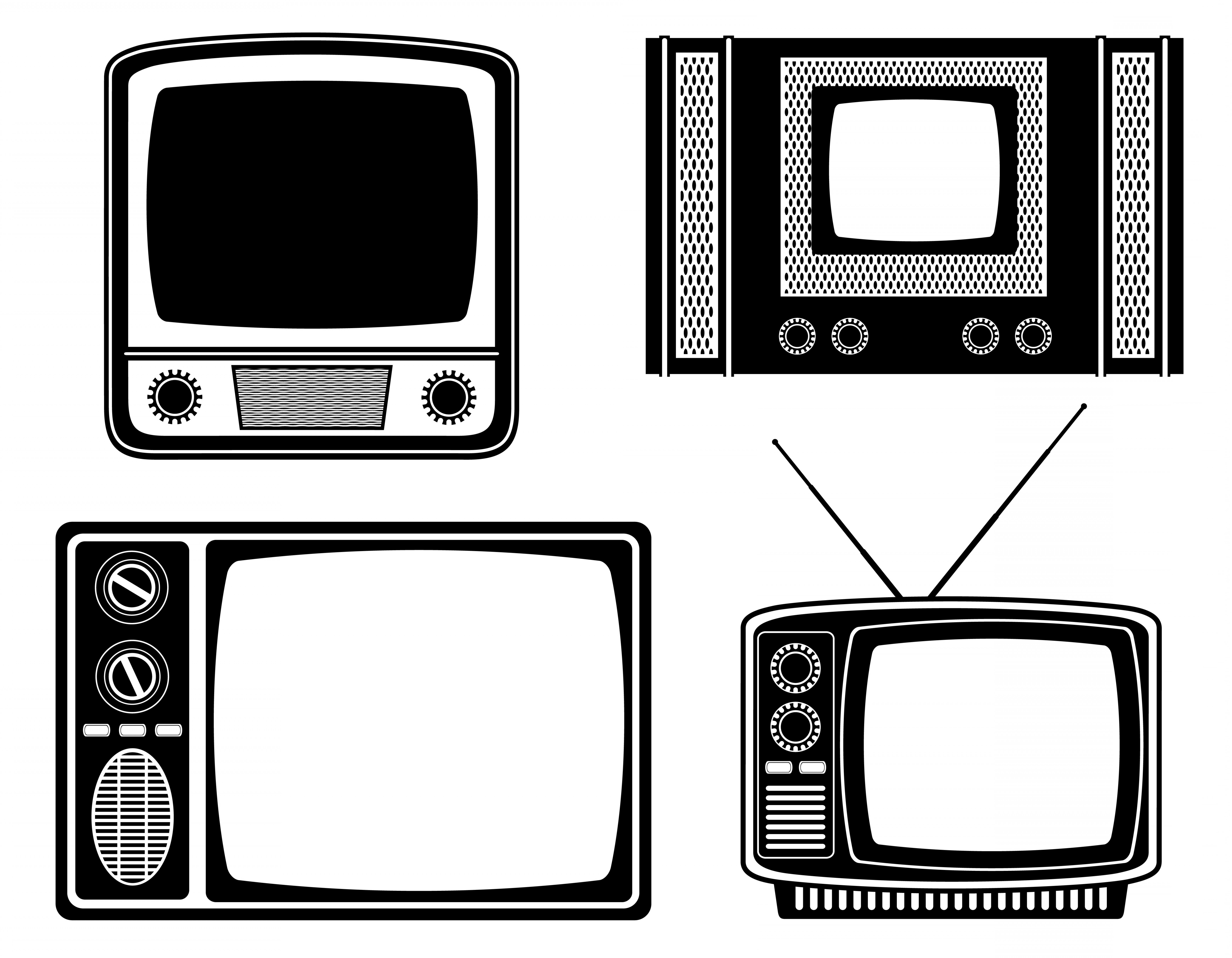 6378x4960 Old Tv Vector Catchsplace