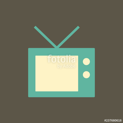 500x500 Silhouette Icon Tv Stock Image And Royalty Free Vector