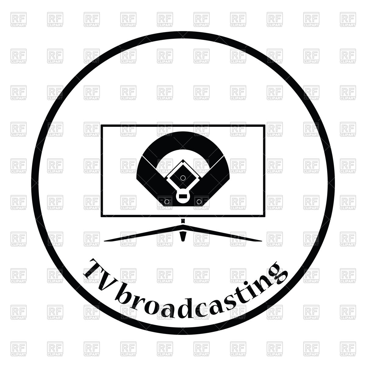1200x1200 Silhouette Of Baseball Tv Translation Vector Image Of Silhouettes