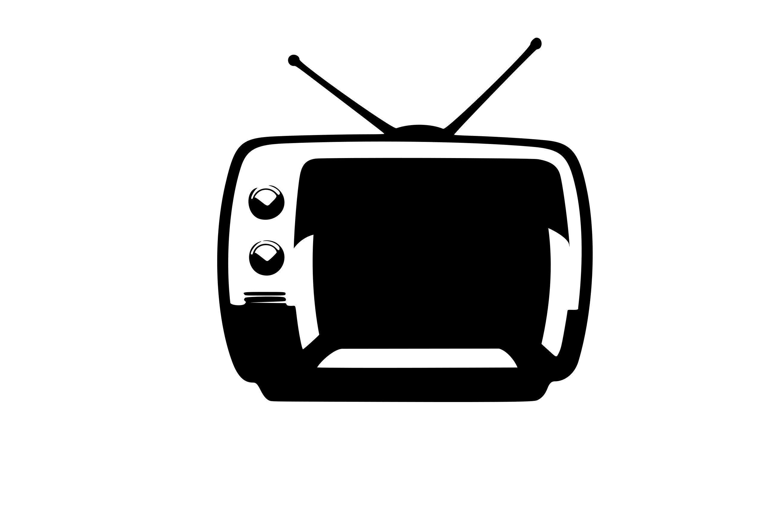 2560x1707 Tv Television Silhouette Cutting Clipart Dxf Png Etsy