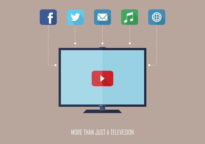 Smart Social Tv Vector 700x490 Smart Social Tv Vector
