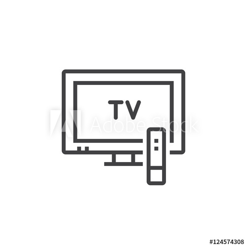 Television Line Icon, Outline Tv Vector Logo Illustration, Linear 500x500 Television Line Icon, Outline Tv Vector Logo Illustration, Linear