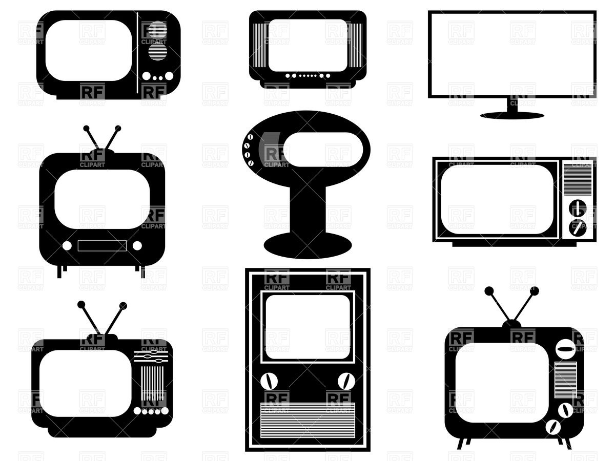 1200x900 Vintage Television Clipart