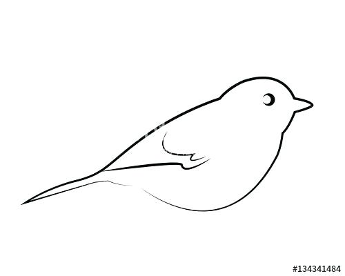 500x400 Tweety Bird Outline