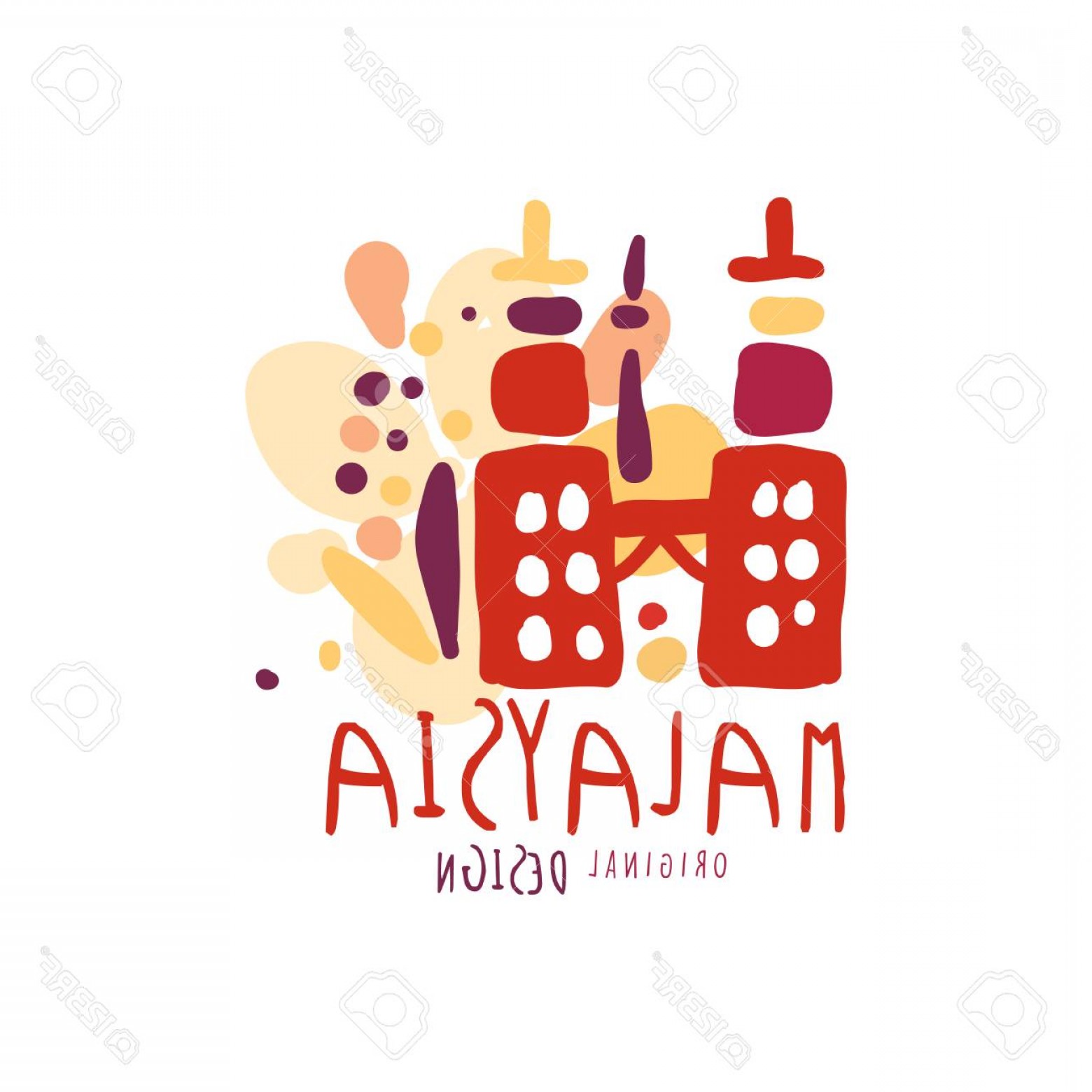 Photostock Vector Travel To Malaysia Logo With Petronas Twin 1560x1560 Photostock Vector Travel To Malaysia Logo With Petronas Twin