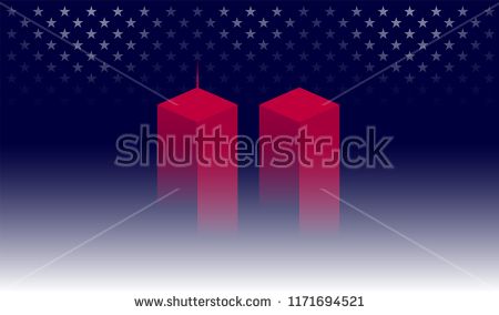 Memorial Background With Red Twin Towers, New York Dark Blue 450x284 Memorial Background With Red Twin Towers, New York Dark Blue