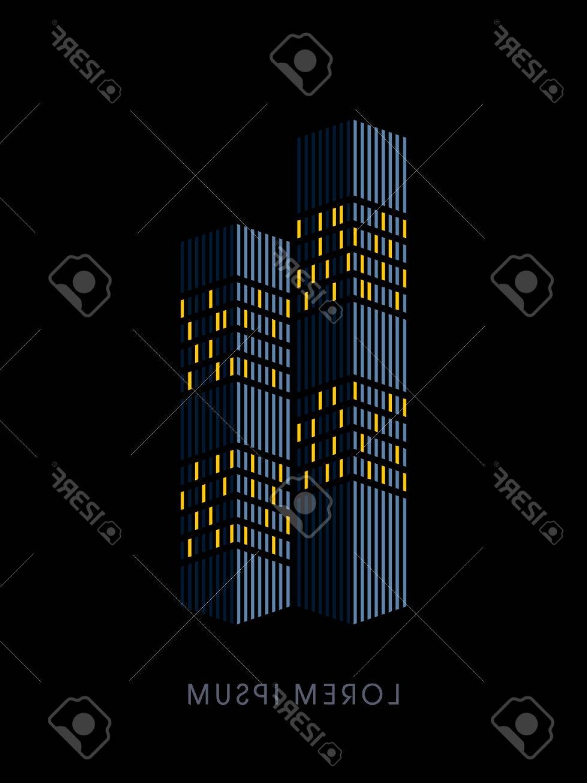 Photostock Vector Twin Towers Abstract Construction Design Graphic 1170x1560 Photostock Vector Twin Towers Abstract Construction Design Graphic