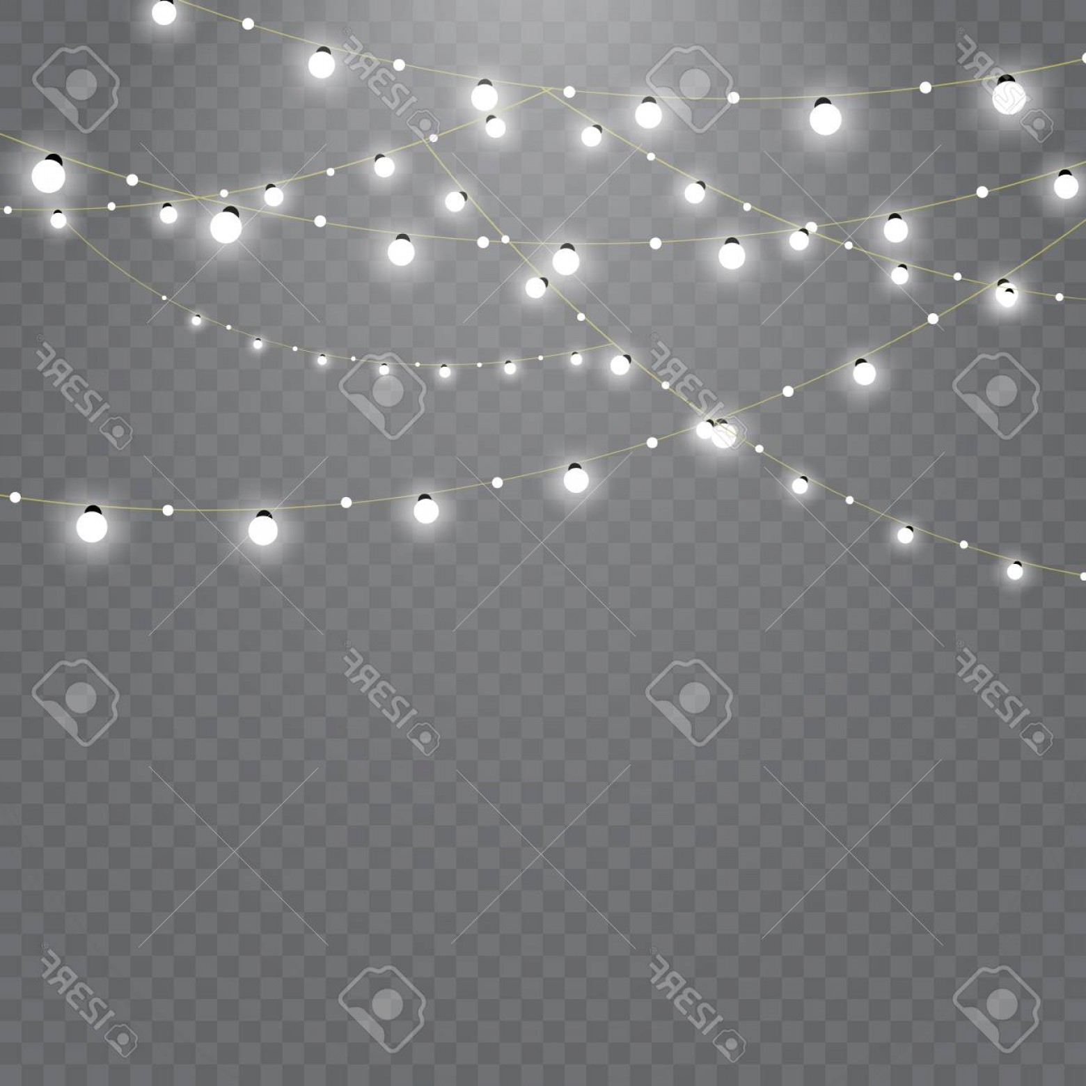 1560x1560 Silver Christmas Lights Vector Png Sarahgardan