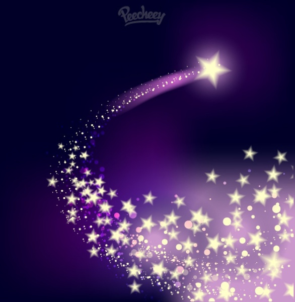 Shooting Twinkling Star On The Purple Background Free Vector 586x600 Shooting Twinkling Star On The Purple Background Free Vector
