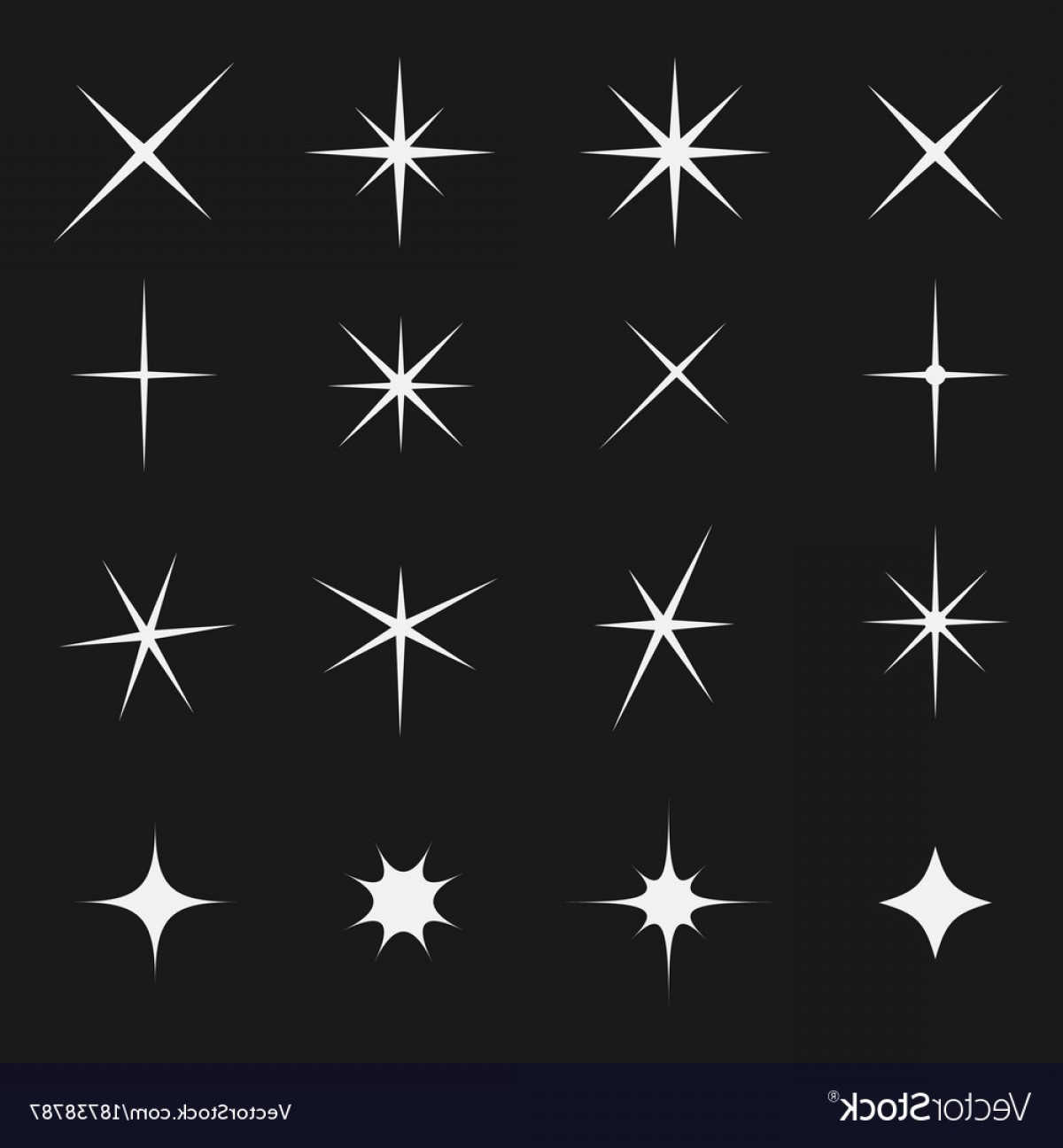 Twinkling Star Set Bright On Black Vector Cqrecords 1200x1296 Twinkling Star Set Bright On Black Vector Cqrecords