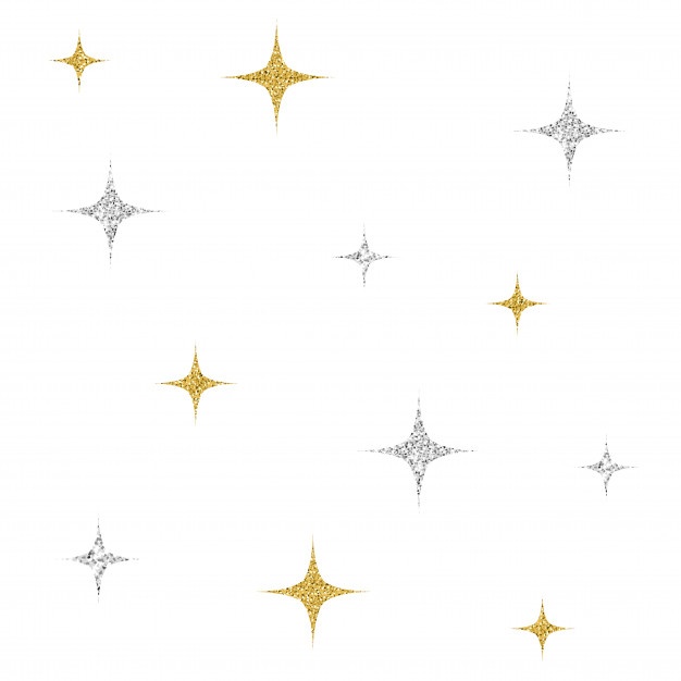 626x626 Seamless Silver And Pink Glitter Star Pattern Background Vector