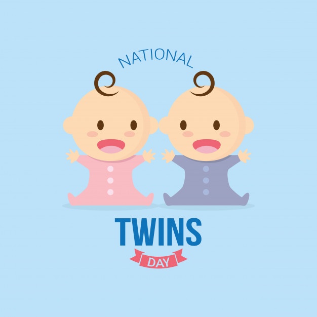 626x626 National Twins Day Vector Premium Download