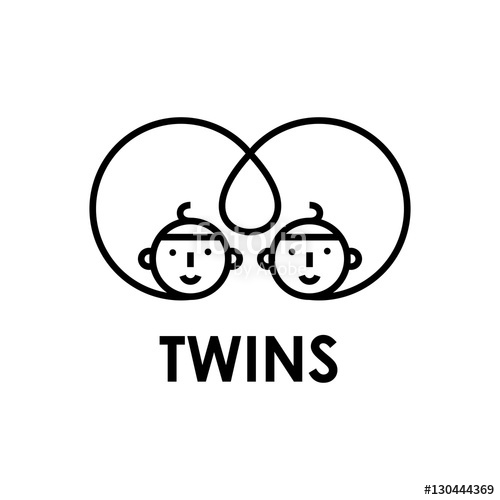 500x500 Conjoined Twins Vector Illustration Stock Image And Royalty Free