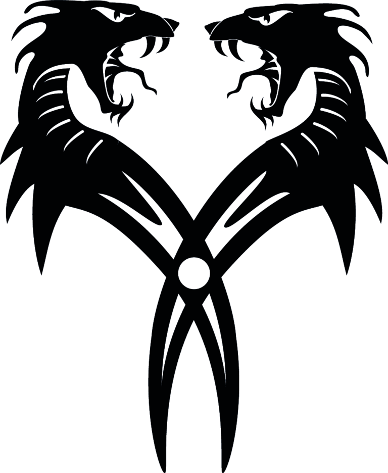 768x936 Dragon Twins Vector Freevectors