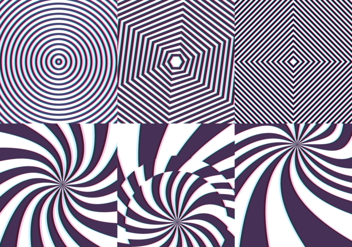 700x490 Psychedelic Pattern Seamless With Stripes And Twist Vector