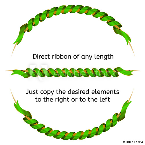 500x500 Holiday Twisted Curved Ribbons Of Green Gradient A Beautiful