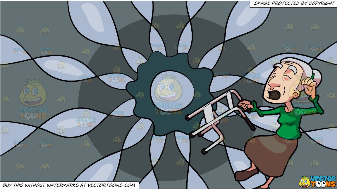 1152x648 A Grandma About To Fall Down The Ground And A Psychedelic Dark