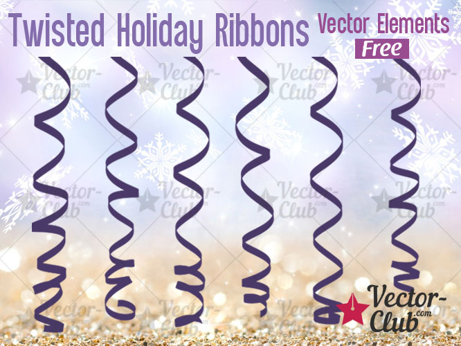 666x500 Twisted Holiday Ribbons