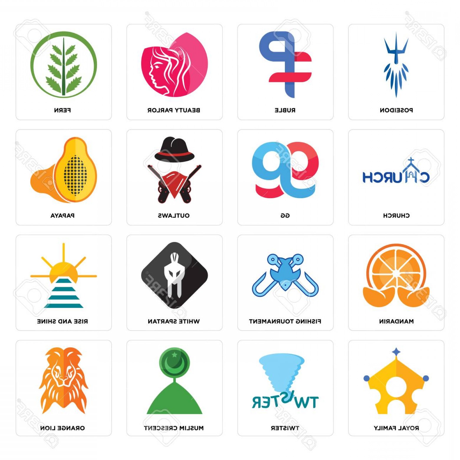 1560x1560 Photostock Vector Set Of Simple Editable Icons Such As Orange Lion