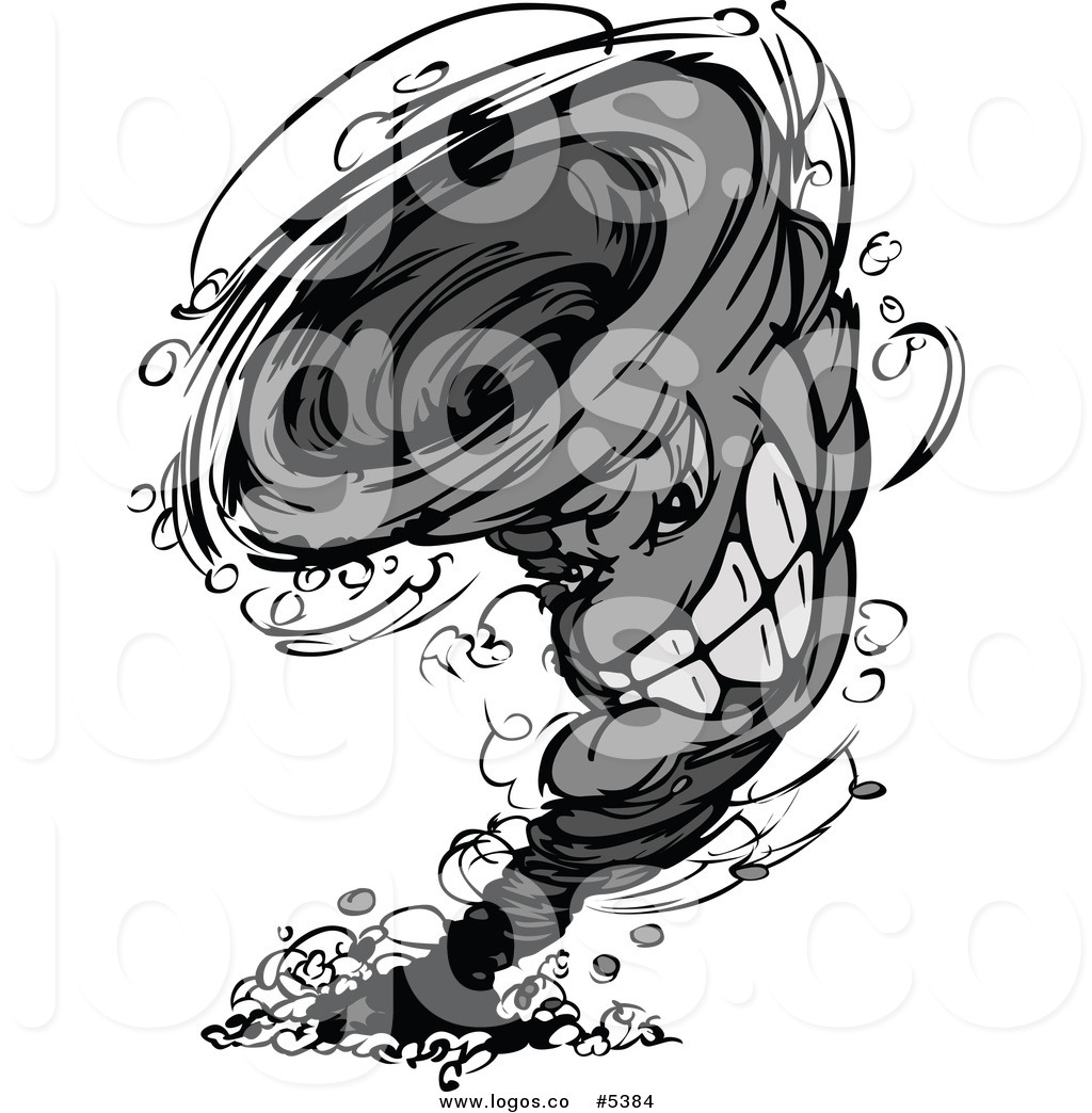 1024x1044 Royalty Free Vector Of A Logo Of A Grayscale Aggressive Twister