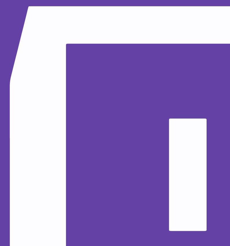 794x849 Twitch Icon Logo Vector Vectorized Print Ultra High Quality Etsy