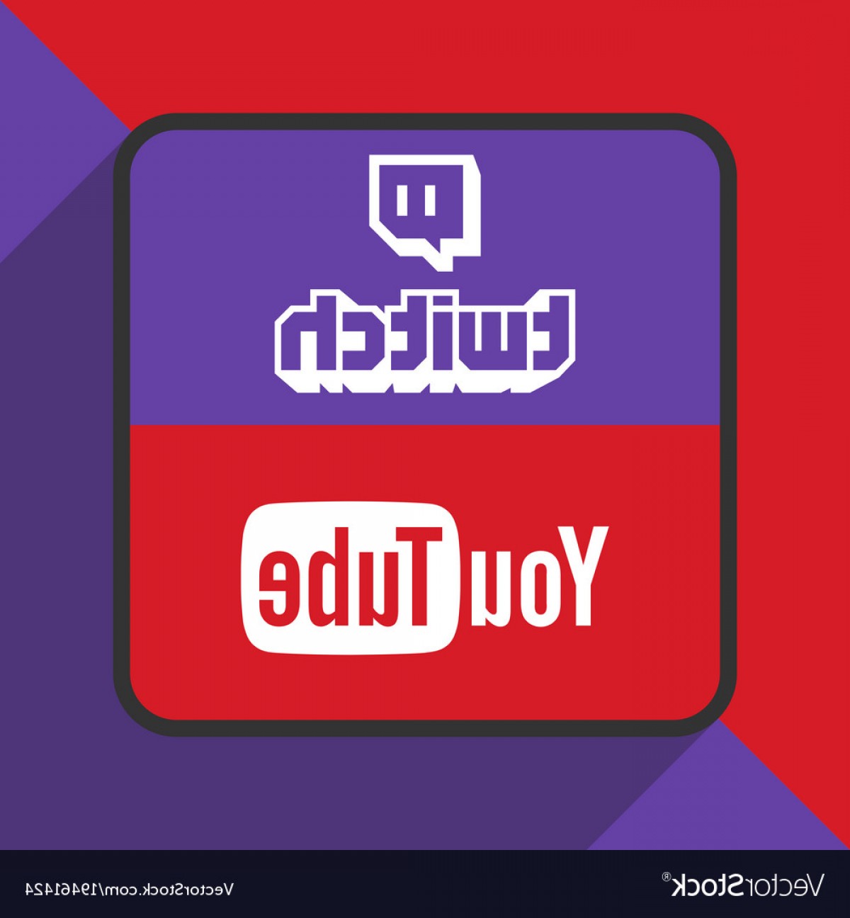 1200x1296 Twitch And Youtube Logo With Background Ima Vector Geekchicpro