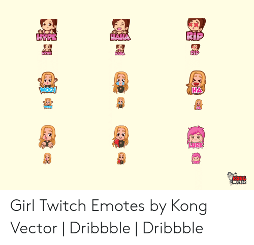 500x483 Rip Hata Hype Ha Wook Lurk Kong Vector Girl Twitch Emotes