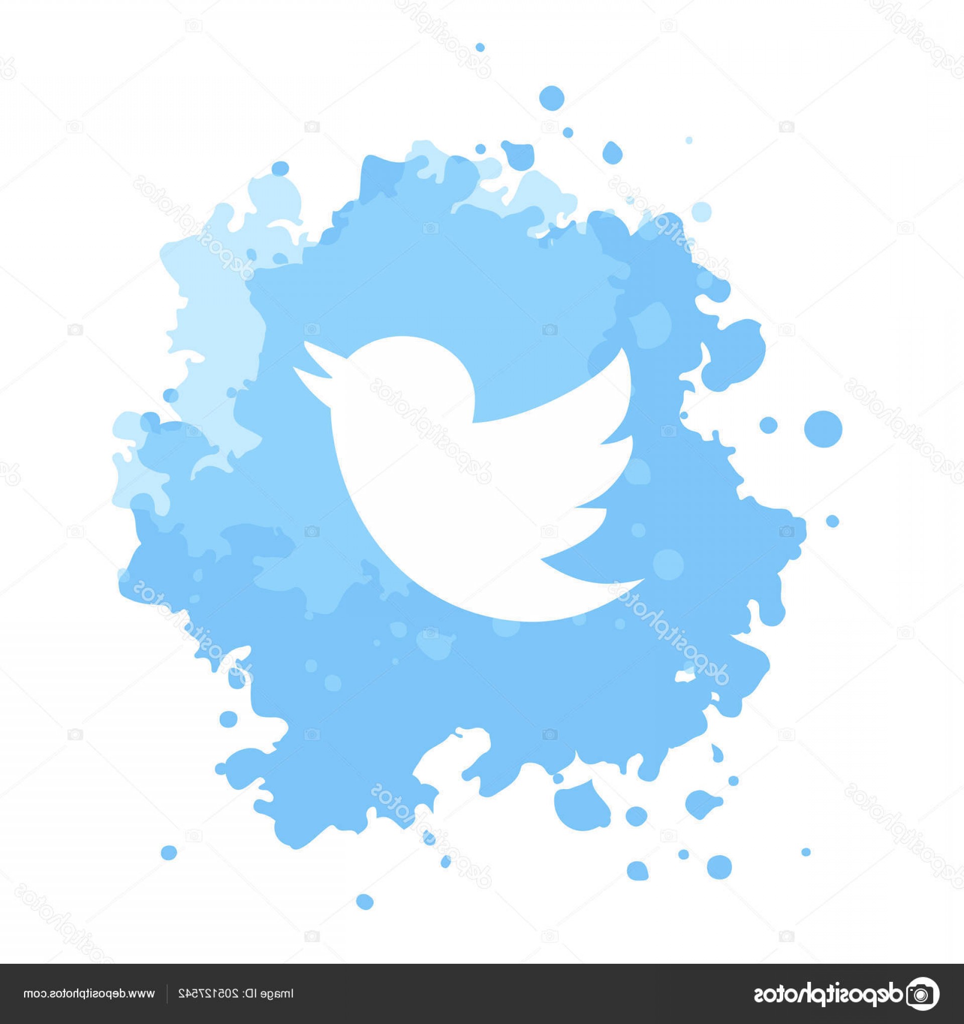 1920x2040 Stock Illustration Icon Twitter Logo Vector Watercolor Newwaysys