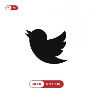 300x300 Stock Illustration Black Tweet Bird Vector Logo Twitter Icon
